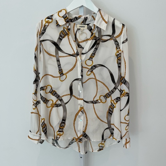 L’AGENCE CHAIN TOP SIZE MEDIUM NWOTS! - Picture 3 of 17